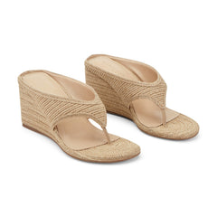 Udena Wedge Thong Sandal - Natural Raffia / Marc Fisher Sale