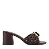 Farrel Woven Mule Sandal - Dark Brown / Marc Fisher US