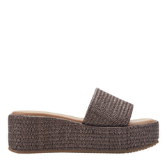 Daylin Flatform Sandal - Brown Raffia / Marc Fisher US