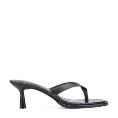 Antonia Leather Thong Sandal - Black Leather / Marc Fisher On Sale