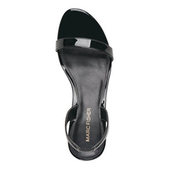 Salla Slingback Kitten Heel Sandal - Black Patent / Marc Fisher US