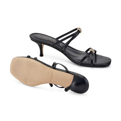 Baizel Leather Mule Sandal - Black Leather / Marc Fisher On Sale