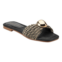 Nalena Flat Slide Sandal - Black Multi / Marc Fisher On Sale
