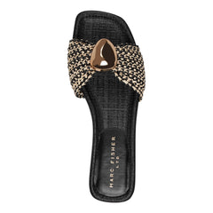 Nalena Flat Slide Sandal - Black Multi / Marc Fisher On Sale