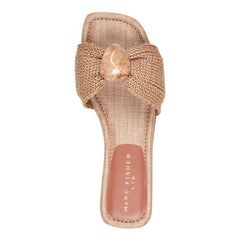 Nalena Flat Slide Sandal - Natural / Marc Fisher Discount