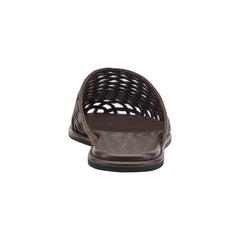 Lynzi Woven Leather Mule - Dark Brown Leather / Marc Fisher For Sale
