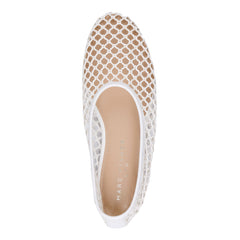 Jazlyn Mesh Ballet Flat - Ivory Mesh / Marc Fisher On Sale