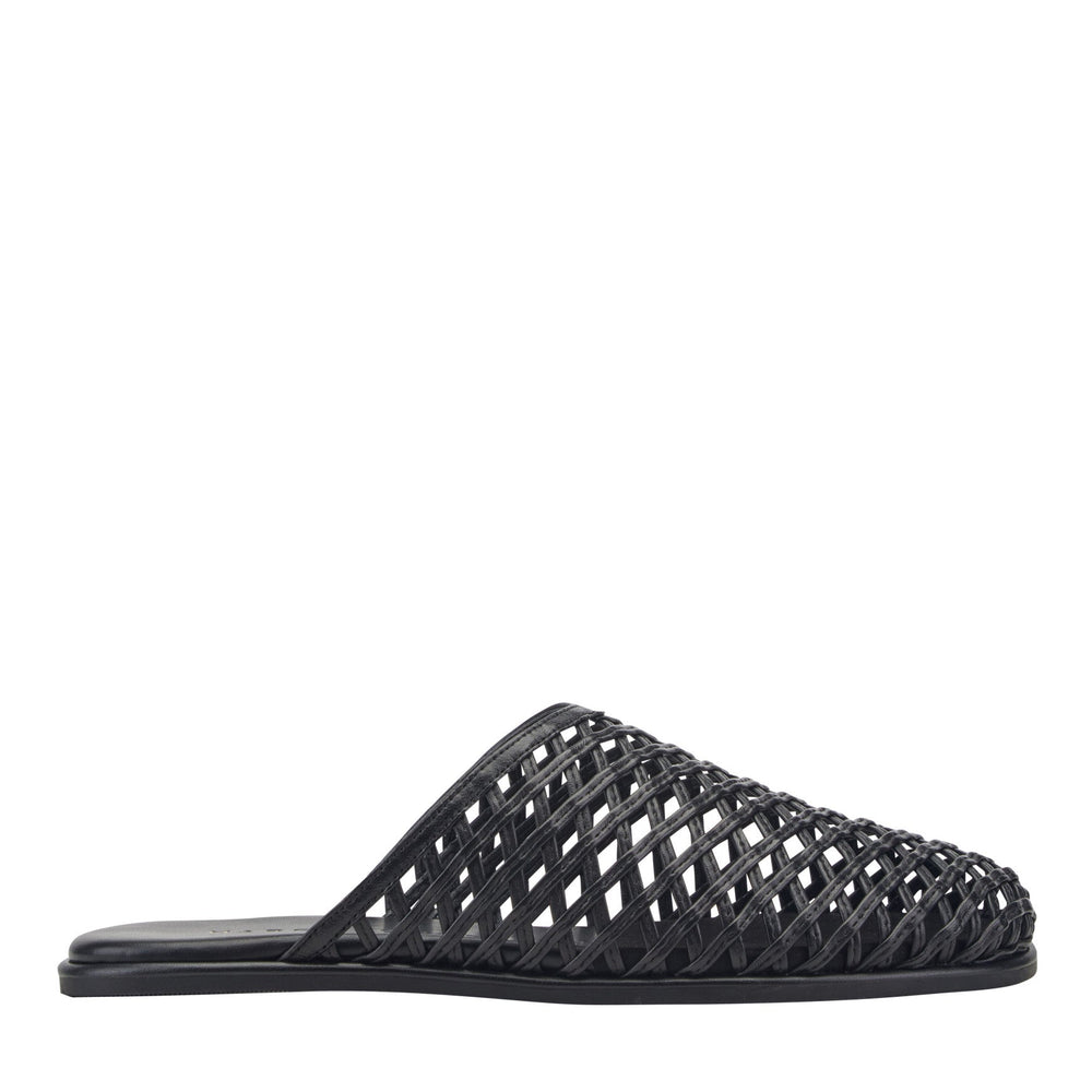 Lynzi Woven Leather Mule - Black Leather / Marc Fisher For Sale