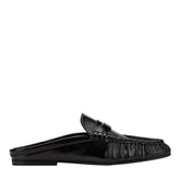 Jaynie Leather Mule Loafer - Black Leather / Marc Fisher Sale