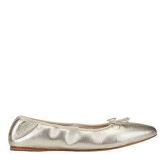 Amellie Leather Ballet Flat - Platino Leather / Marc Fisher On Sale
