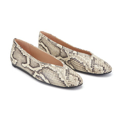 Gradi Leather Ballet Flat - Snake Printed Leather / Marc Fisher For Sale