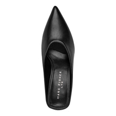 Malley Leather Wedge Mule - Black Leather / Marc Fisher Online