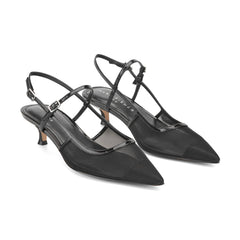 Ceddy Kitten Heel Slingback Pump - Black Mesh / Marc Fisher For Sale