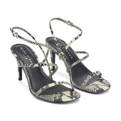 Denzi Strappy Leather Sandal - Snake Printed Leather / Marc Fisher Discount