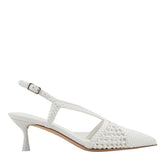 Reagan Woven Leather Pump - White Leather / Marc Fisher Online