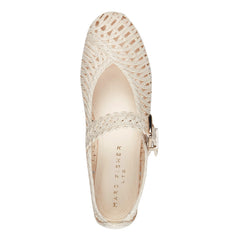 Emillia Woven Mary Jane Ballet Flat - Chic Cream / Marc Fisher Online
