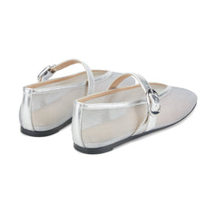 Godina Mesh Mary Jane Ballet Flat - Silver Mesh / Marc Fisher Sale