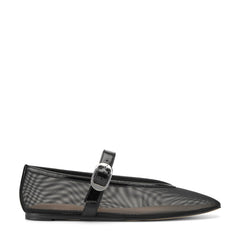 Godina Mesh Mary Jane Ballet Flat - Black Mesh / Marc Fisher On Sale