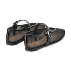 Godina Mesh Mary Jane Ballet Flat - Black Mesh / Marc Fisher On Sale