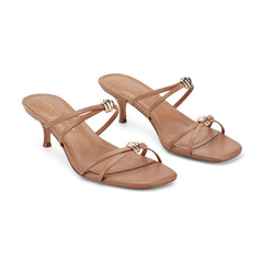 Baizel Leather Mule Sandal - Natural Leather / Marc Fisher Discount