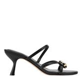 Natesa Leather Embellished Sandal - Black Leather / Marc Fisher For Sale