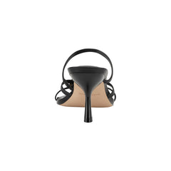 Natesa Leather Embellished Sandal - Black Leather / Marc Fisher For Sale