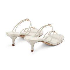 Baizel Leather Mule Sandal - Cream Leather / Marc Fisher Sale