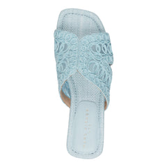Nalany Flat Sandal - Light Blue / Marc Fisher Outlet