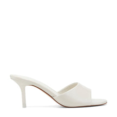 Finny Leather Mule Sandal - Ivory Leather / Marc Fisher Discount