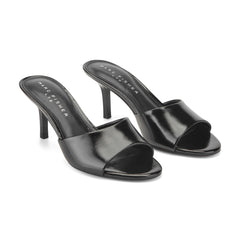 Finny Leather Mule Sandal - Black Leather / Marc Fisher Online