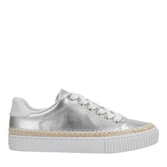 Spryng Platform Laceup Sneaker - Silver / Marc Fisher US