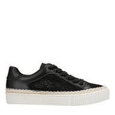 Spryng Platform Laceup Sneaker - Black/Lace / Marc Fisher Discount