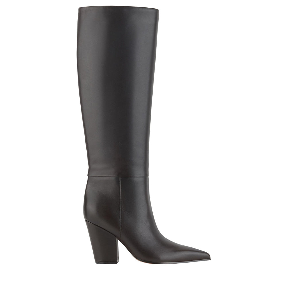 Estella Knee High Leather Boot - Dark Brown Leather / Marc Fisher On Sale
