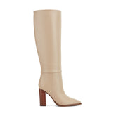 Lannie Dress Leather Boot - Light Natural Leather / Marc Fisher Sale