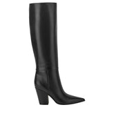 Estella Knee High Leather Boot - Black Leather / Marc Fisher Outlet