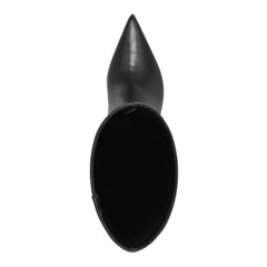 Estella Knee High Leather Boot - Black Leather / Marc Fisher Outlet