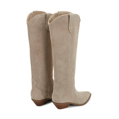 Ander Leather Western Boot - Taupe / Marc Fisher On Sale