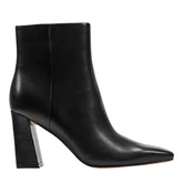 Novella Block Heel Leather Ankle Bootie - Black Leather / Marc Fisher Discount