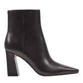 Novella Block Heel Leather Ankle Bootie - Dark Brown Leather / Marc Fisher On Sale