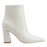 Yanara Heeled Leather Bootie - Chic Cream Leather / Marc Fisher US