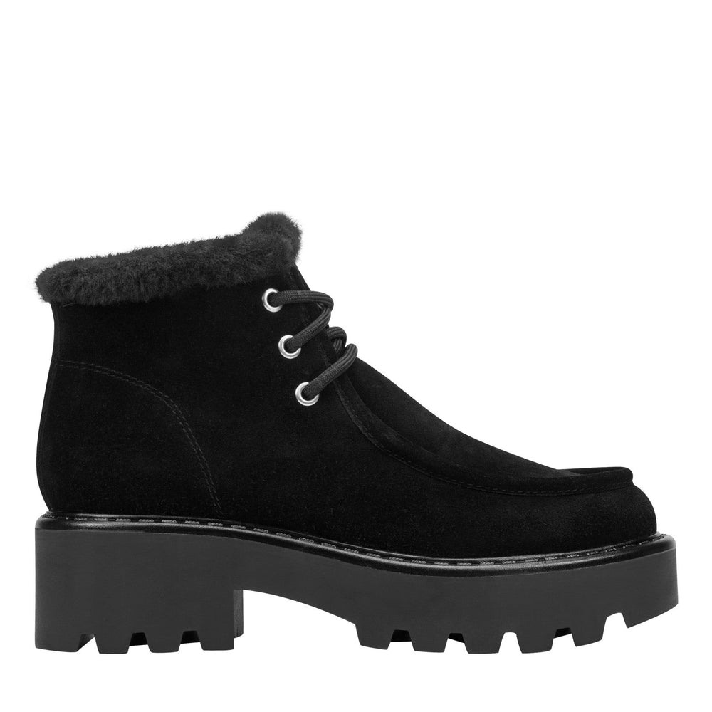 Percy Lug Sole Bootie - Black Suede / Marc Fisher Discount