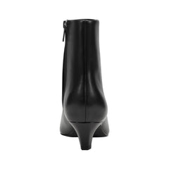 Danai Kitten Heel Leather Ankle Bootie - Black Leather / Marc Fisher Outlet