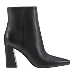 Yanara Heeled Leather Bootie - Black Leather / Marc Fisher On Sale
