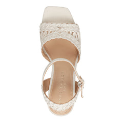 Chayse Platform Sandal - White Raffia / Marc Fisher US