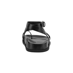 Bevy Footbed Leather Sandal - Black / Marc Fisher For Sale