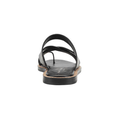 Genella Flat Leather Sandal - Black Leather / Marc Fisher For Sale