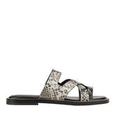 Genella Flat Leather Sandal - Snake Printed Leather / Marc Fisher Sale