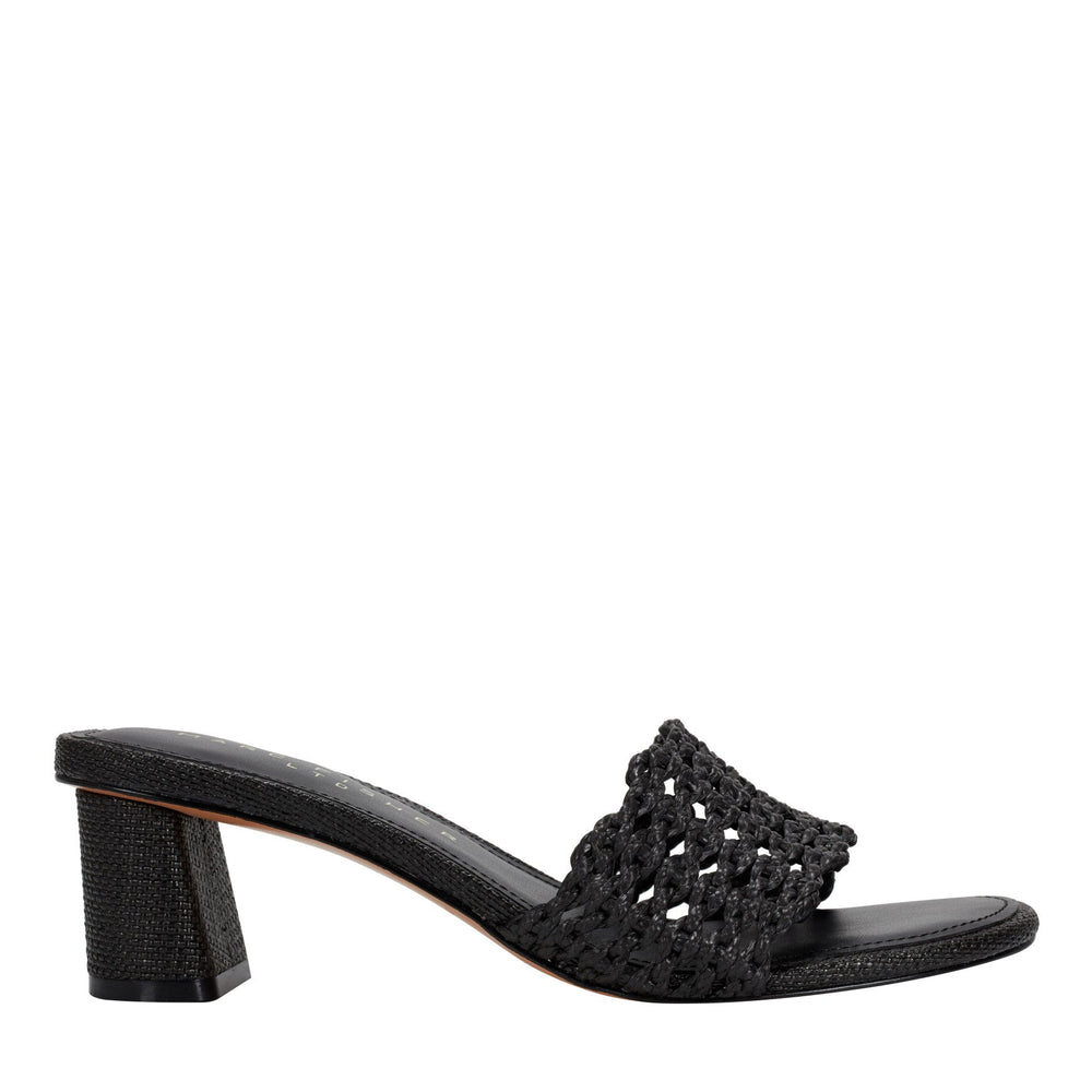Jazmine Dress Slide Sandal - Black Raffia / Marc Fisher For Sale