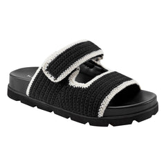 Brinleys Footbed Sandal - Black/Cream / Marc Fisher Outlet
