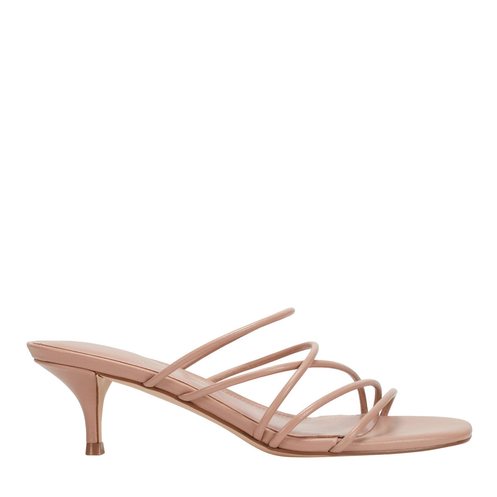 Banna Strappy Leather Dress Sandal - Natural Leather / Marc Fisher US